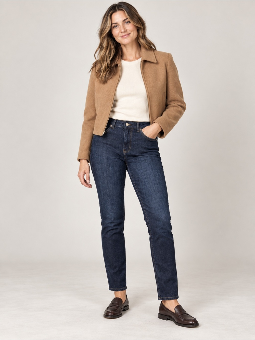 DU/ER Dark Wash Slim Straight Stretch Jeans | 28 × 32